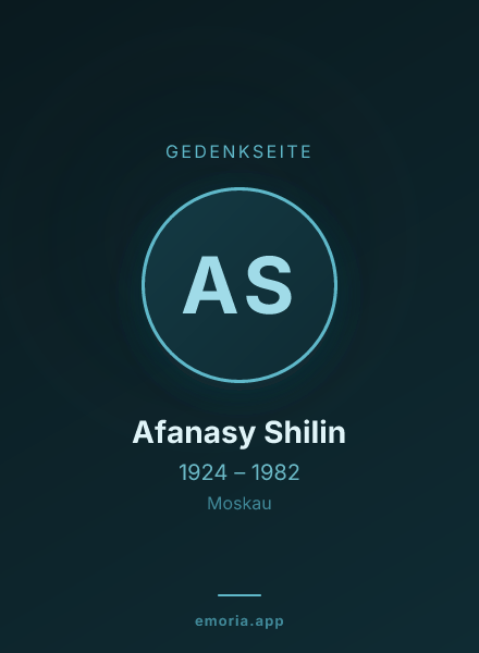 Gedenkportrait von Afanasy Shilin