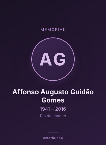 Memorial portrait of Affonso Augusto Guidão Gomes