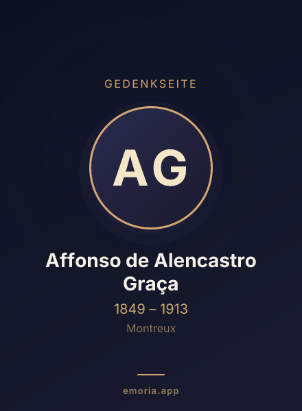Gedenkportrait von Affonso de Alencastro Graça