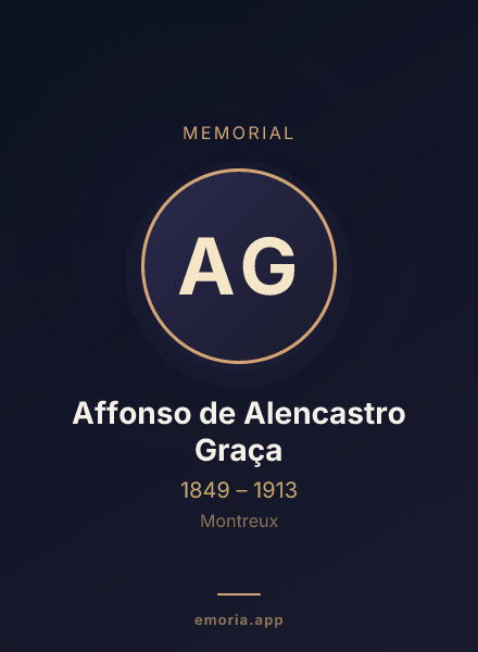 Memorial portrait of Affonso de Alencastro Graça