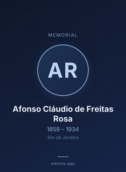 Memorial portrait of Afonso Cláudio de Freitas Rosa