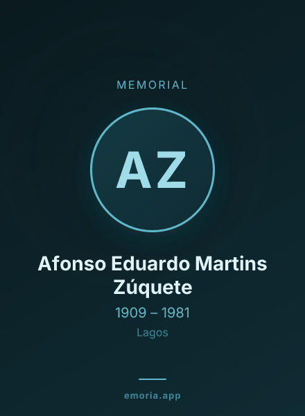 Memorial portrait of Afonso Eduardo Martins Zúquete