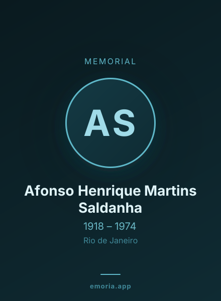 Memorial portrait of Afonso Henrique Martins Saldanha