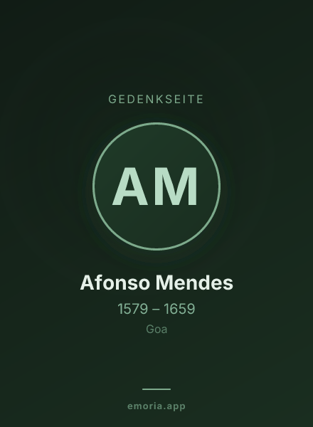 Gedenkportrait von Afonso Mendes