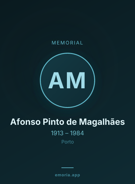 Memorial portrait of Afonso Pinto de Magalhães