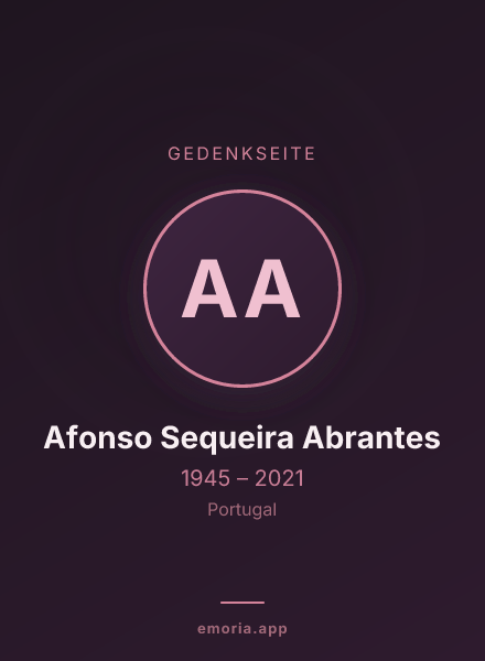 Gedenkportrait von Afonso Sequeira Abrantes