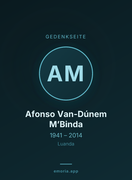 Gedenkportrait von Afonso Van-Dúnem M’Binda