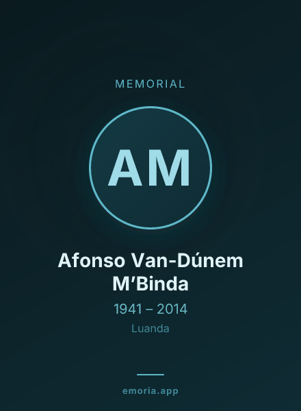 Memorial portrait of Afonso Van-Dúnem M’Binda