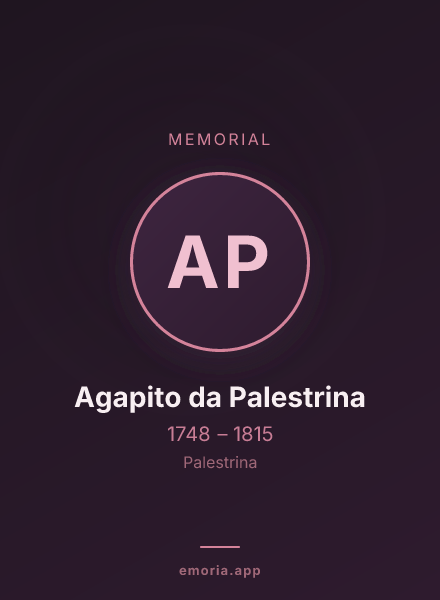 Memorial portrait of Agapito da Palestrina