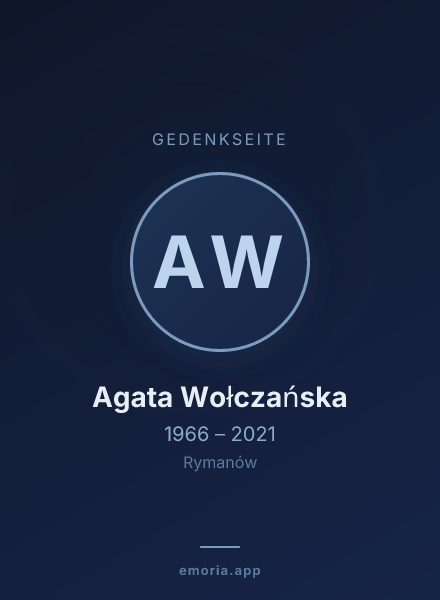 Gedenkportrait von Agata Wołczańska