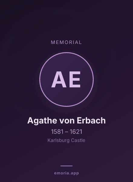 Memorial portrait of Agathe von Erbach