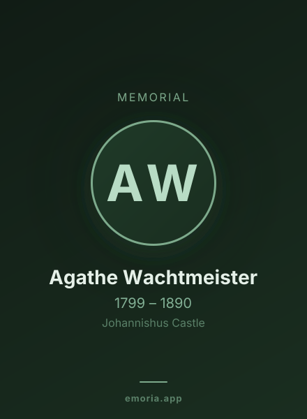 Memorial portrait of Agathe Wachtmeister