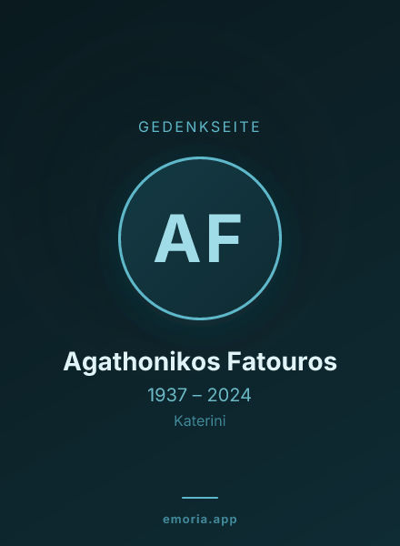 Gedenkportrait von Agathonikos Fatouros