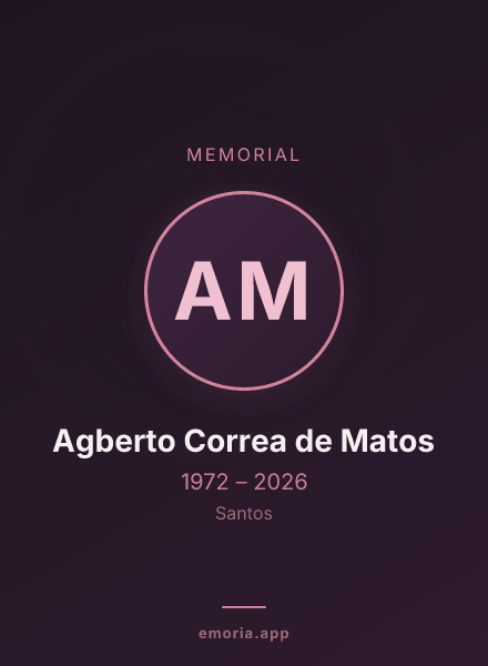 Memorial portrait of Agberto Correa de Matos