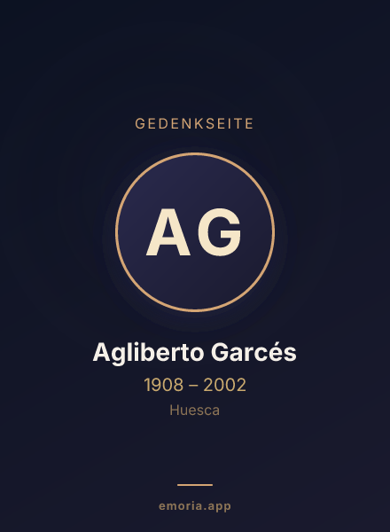 Gedenkportrait von Agliberto Garcés