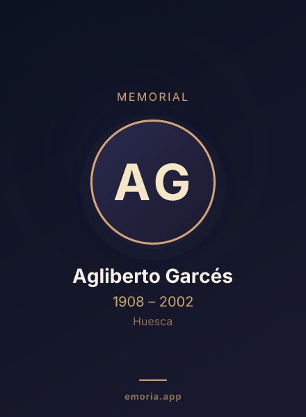 Memorial portrait of Agliberto Garcés