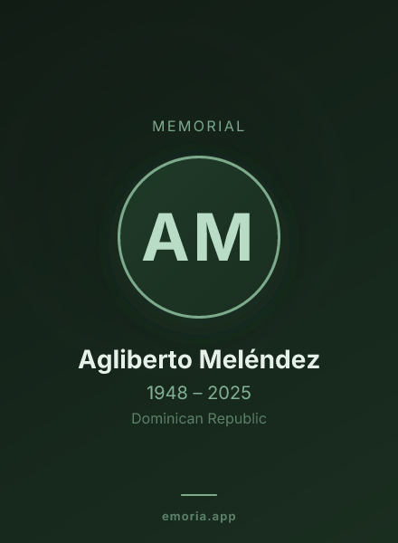 Memorial portrait of Agliberto Meléndez