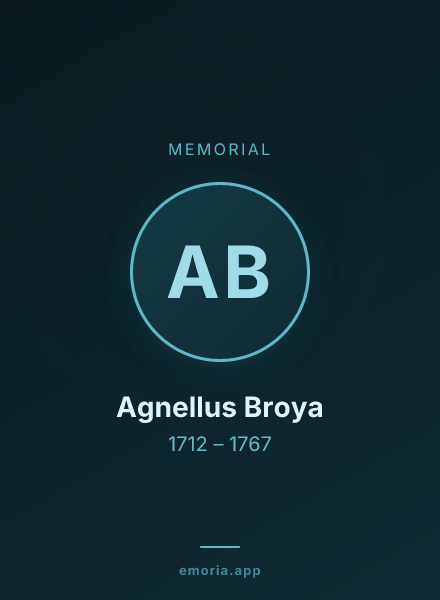 Memorial portrait of Agnellus Broya