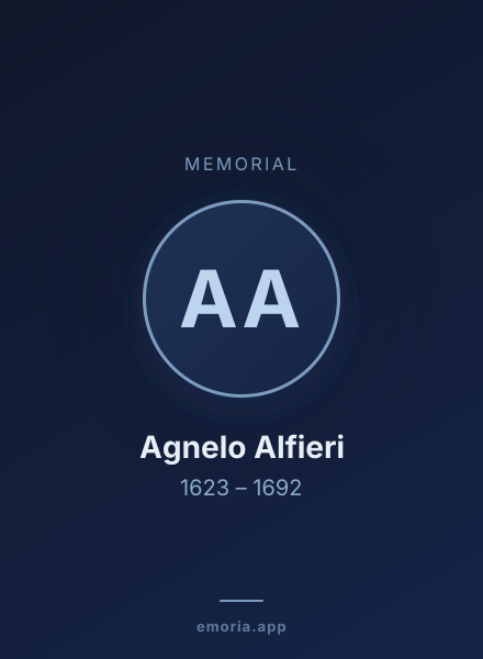 Memorial portrait of Agnelo Alfieri