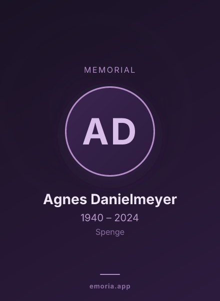 Memorial portrait of Agnes Danielmeyer