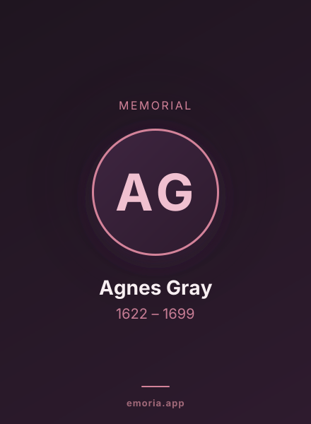 Memorial portrait of Agnes Gray