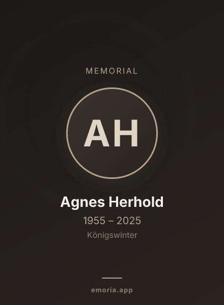 Memorial portrait of Agnes Herhold