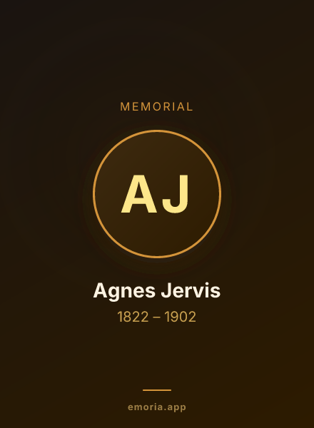 Memorial portrait of Agnes Jervis