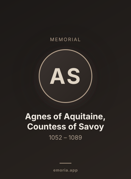 Memorial portrait of Agnes of Aquitaine, Countess of Savoy