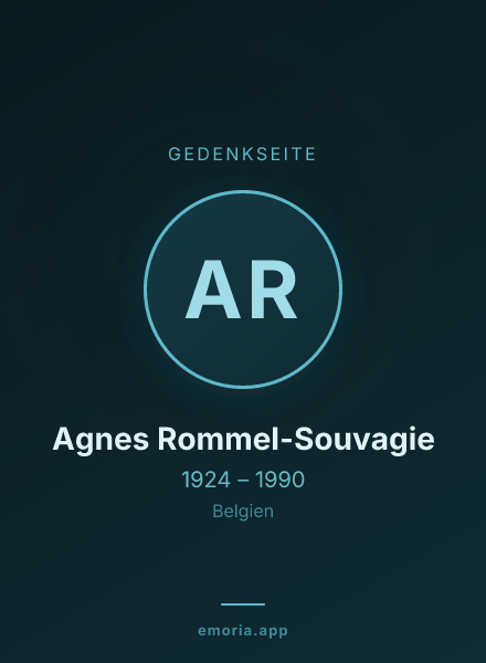 Gedenkportrait von Agnes Rommel-Souvagie