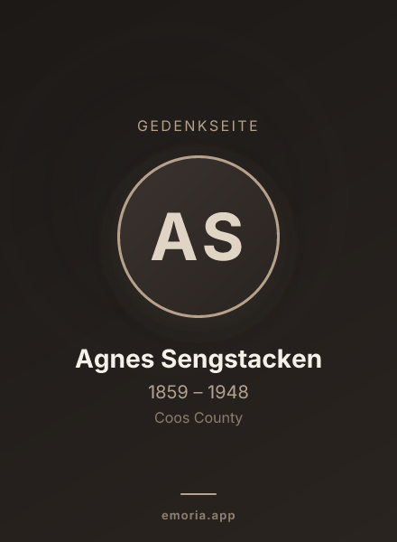 Gedenkportrait von Agnes Sengstacken