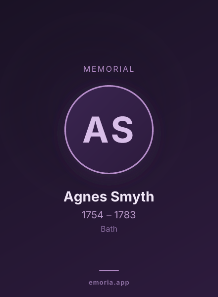 Memorial portrait of Agnes Smyth