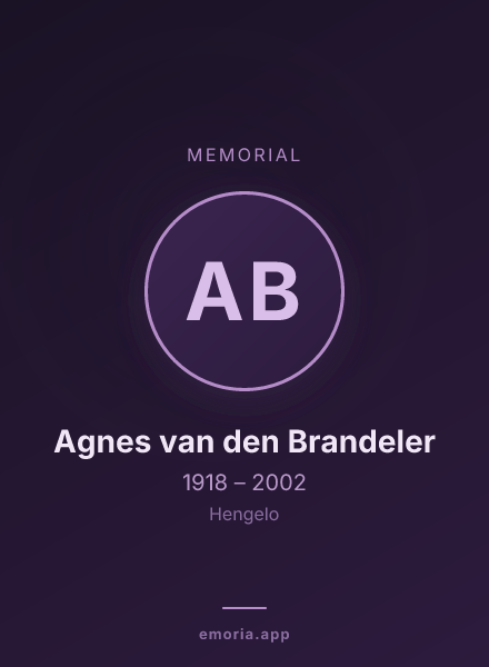 Memorial portrait of Agnes van den Brandeler