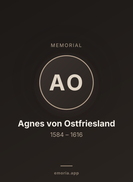 Memorial portrait of Agnes von Ostfriesland