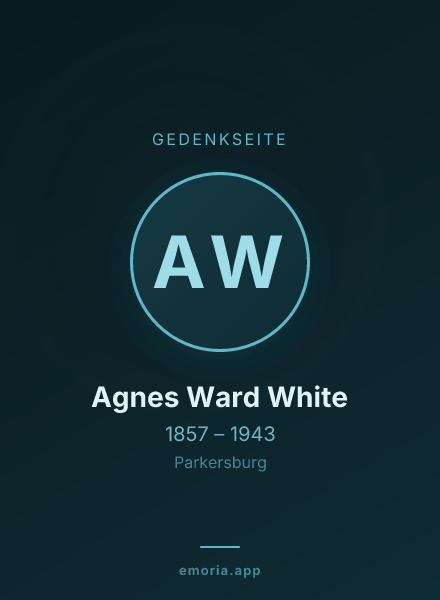 Gedenkportrait von Agnes Ward White