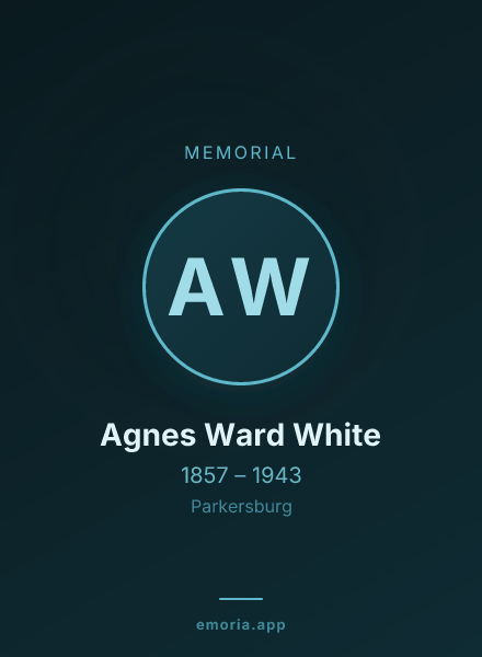 Memorial portrait of Agnes Ward White