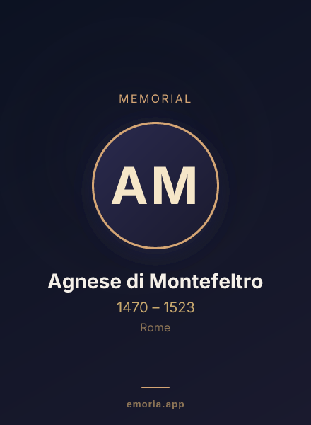 Memorial portrait of Agnese di Montefeltro
