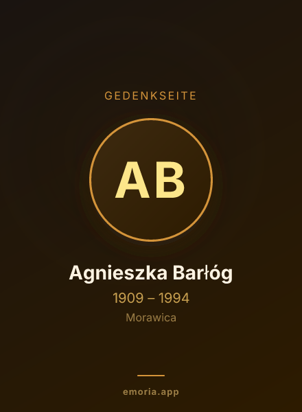 Gedenkportrait von Agnieszka Barłóg