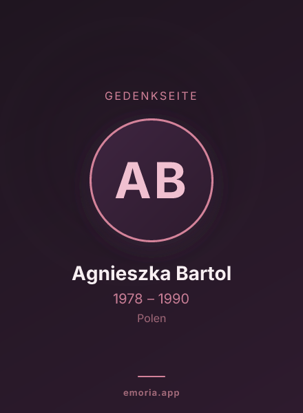 Gedenkportrait von Agnieszka Bartol