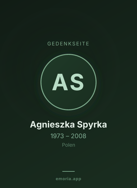 Gedenkportrait von Agnieszka Spyrka