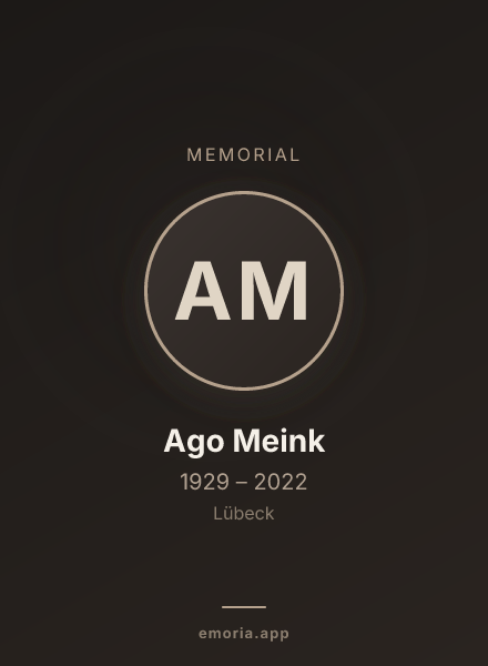 Memorial portrait of Ago Meink