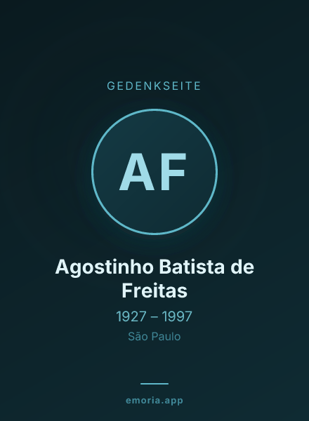 Gedenkportrait von Agostinho Batista de Freitas
