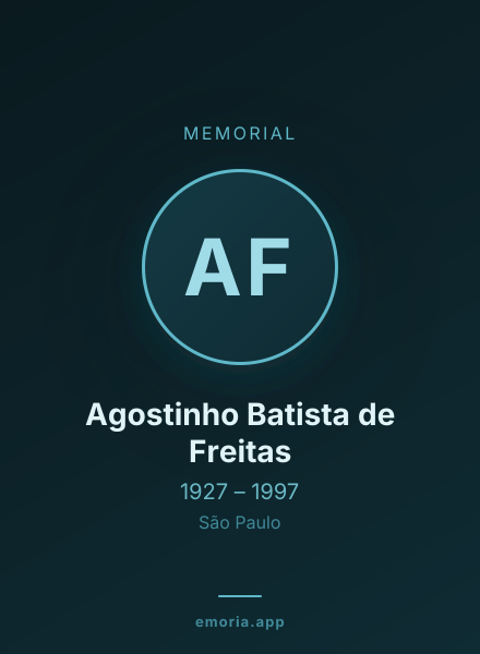 Memorial portrait of Agostinho Batista de Freitas