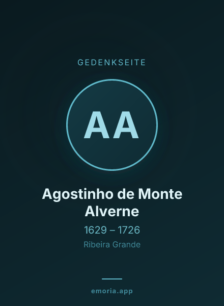 Gedenkportrait von Agostinho de Monte Alverne