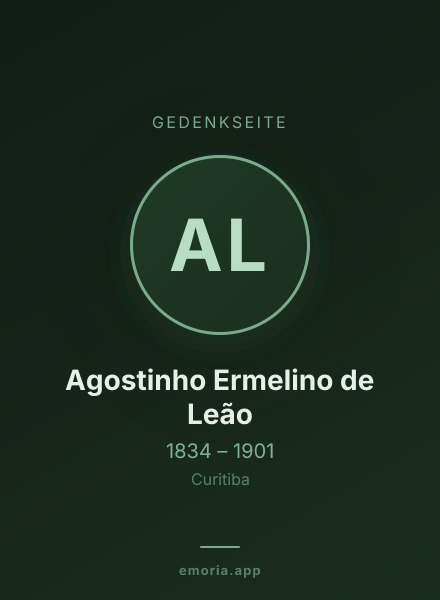 Gedenkportrait von Agostinho Ermelino de Leão