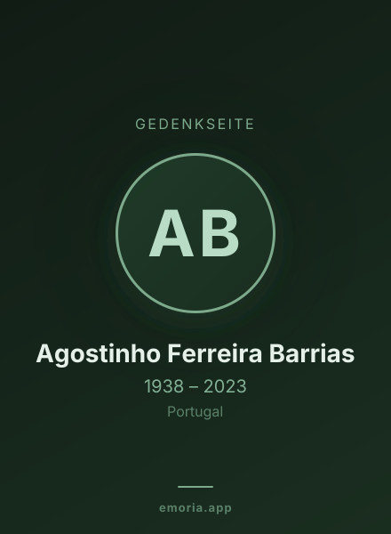 Gedenkportrait von Agostinho Ferreira Barrias