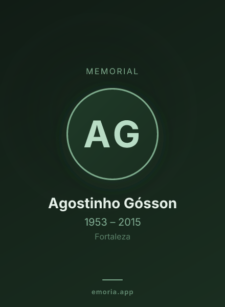 Memorial portrait of Agostinho Gósson