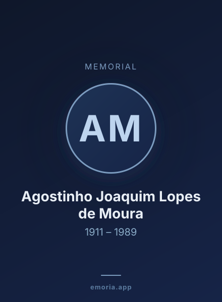 Memorial portrait of Agostinho Joaquim Lopes de Moura