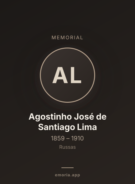 Memorial portrait of Agostinho José de Santiago Lima