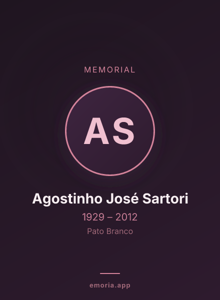 Memorial portrait of Agostinho José Sartori