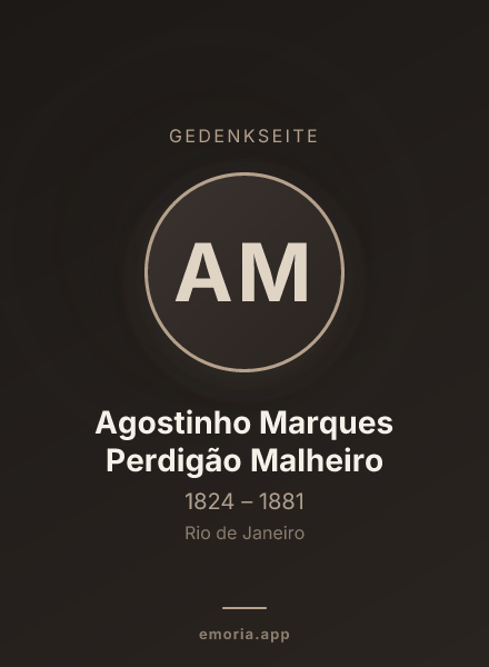 Gedenkportrait von Agostinho Marques Perdigão Malheiro